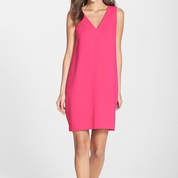 Trina Turk Dresses & Skirts - Trina Turk Hot Pink Azure Shift Dress - Size 8
